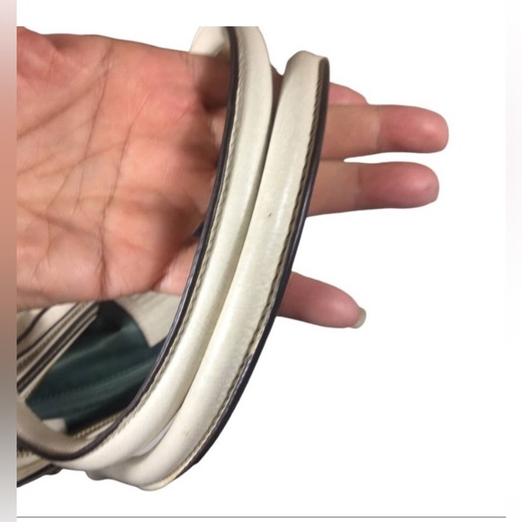 Coach Madison Kara Ivory White Leather Carryall Tote - Picture 15 of 16